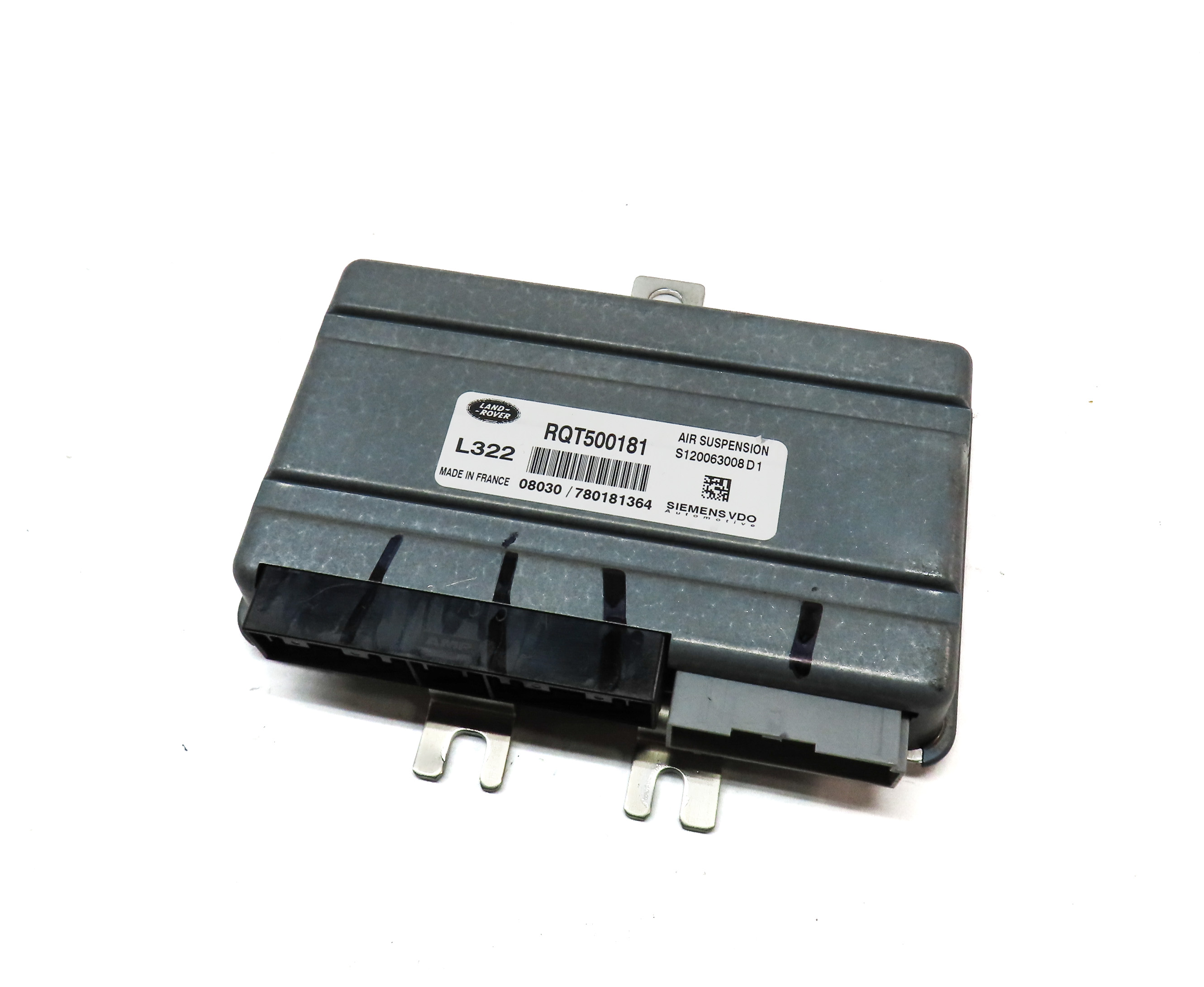 2007-2009 RANGE ROVER (L322) AIR SUSPENSION COMPRESSOR PUMP CONTROL MODULE — exact item pictured